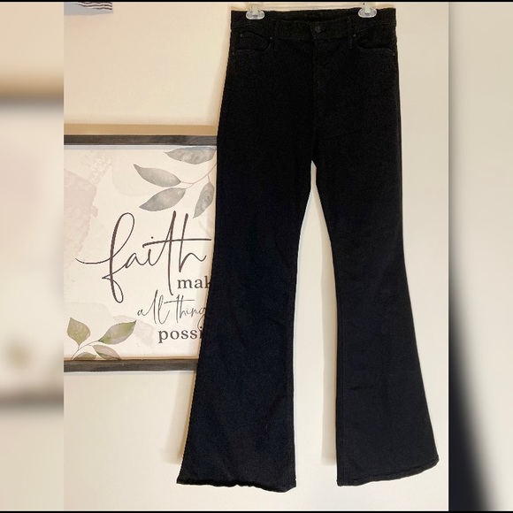 Mother Jeans Mother The Doozy Black High Rise Flare Jean Poshmark